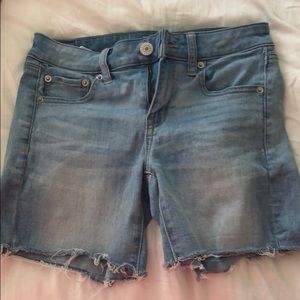 -denim shorts